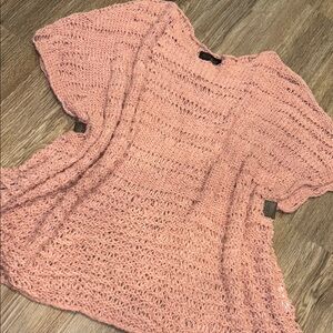 Peserico Textured Pink Knit Top
